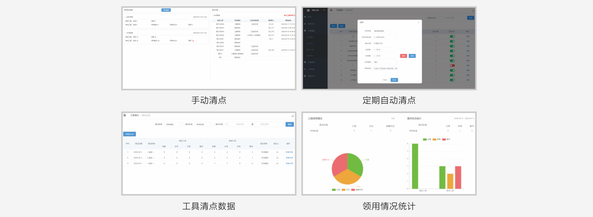 勞動(dòng)工具清點(diǎn)管理功能